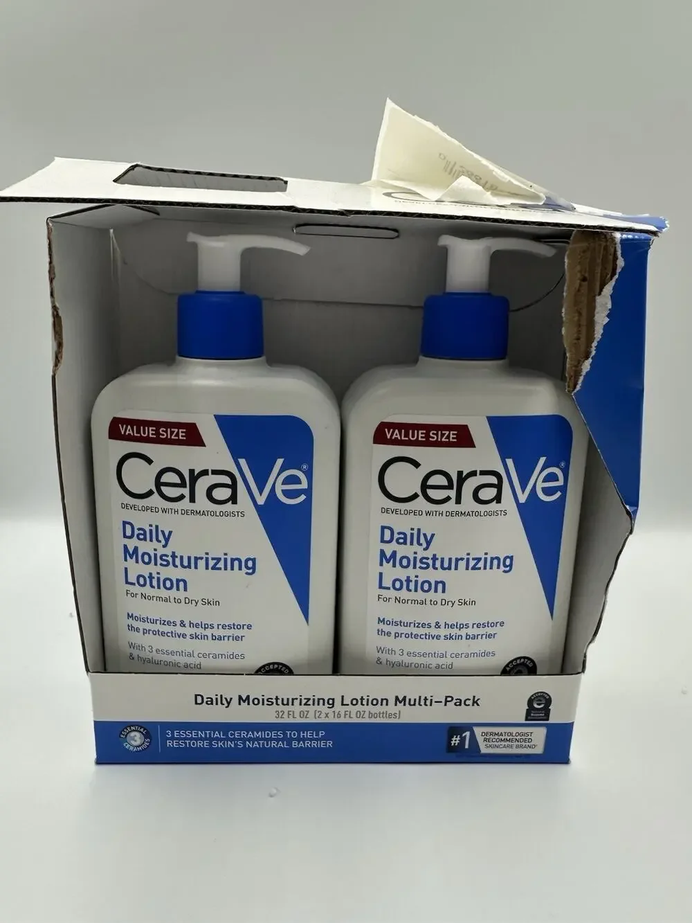 CeraVe Moisturising Lotion for Normal & Dry Skin 2-pack 12 fl oz Pump Bottle